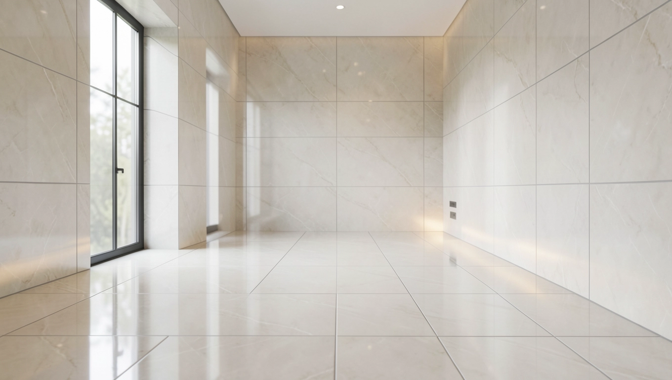 montaż płytek bez fug