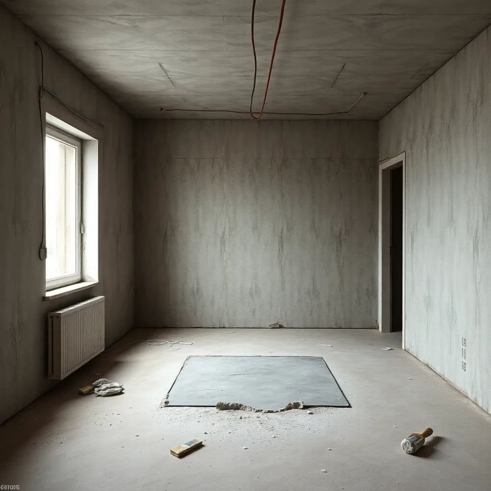 Niedokończony remont mieszkania