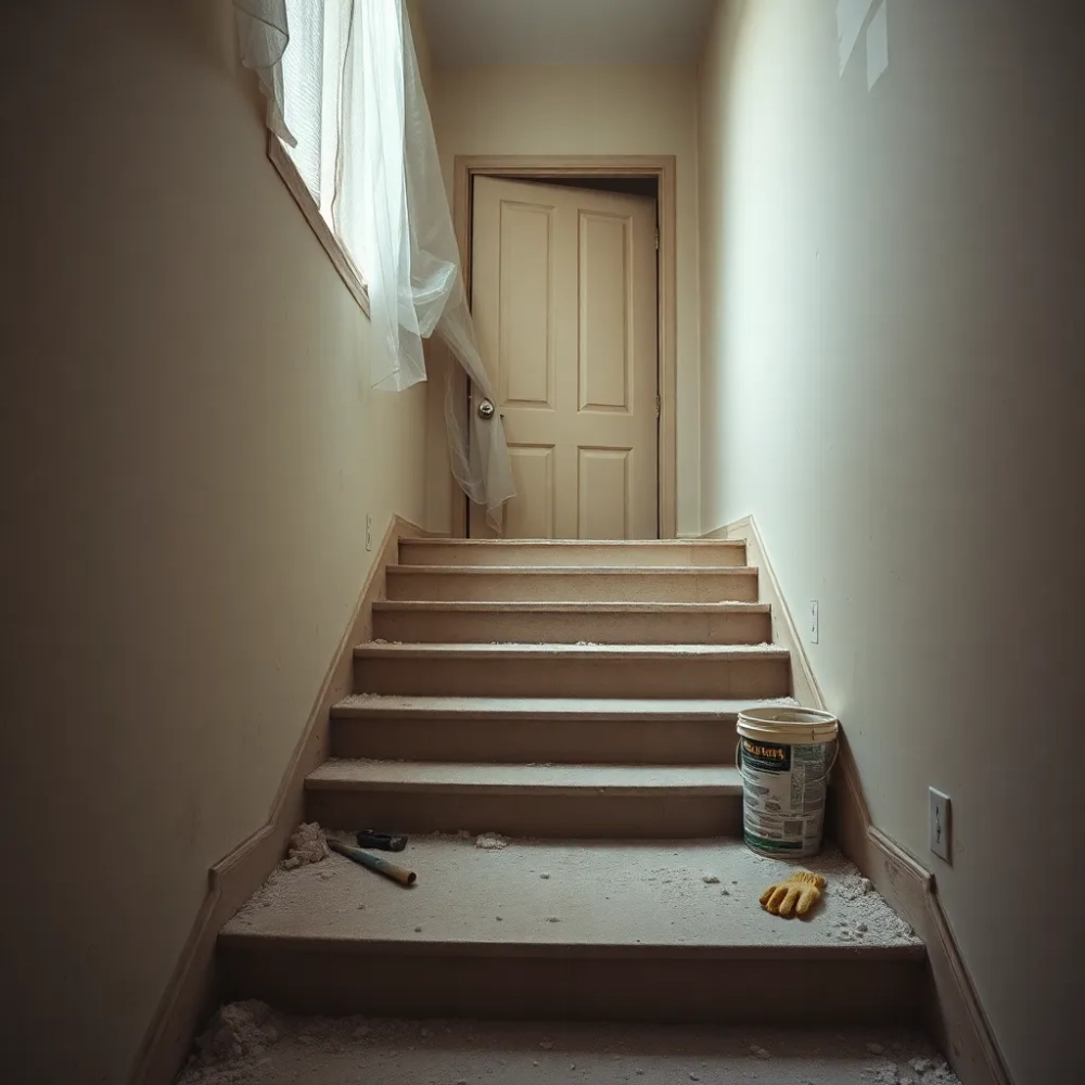 Remont mieszkania a bałagan na klatce schodowej