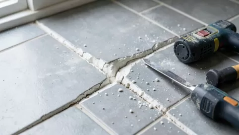 czym usunąć stare fugi z płytek