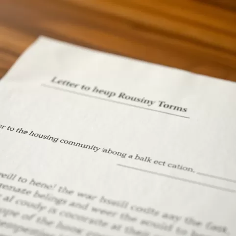 Pismo do wspólnoty mieszkaniowej o remont wzór