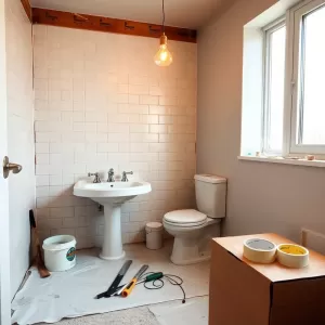 Remont łazienki w trakcie mieszkania